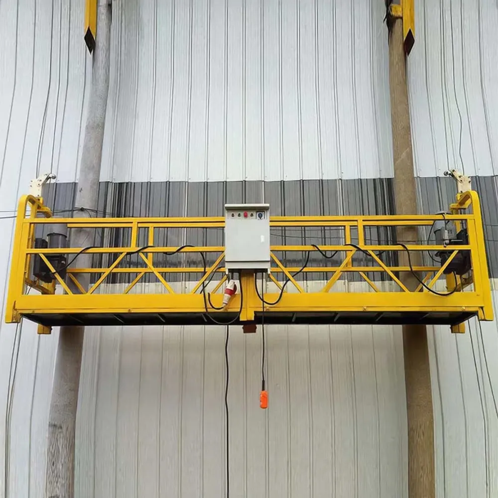 Andaime Elétrico 500kg com 8m de Elevação e Controle Remoto
