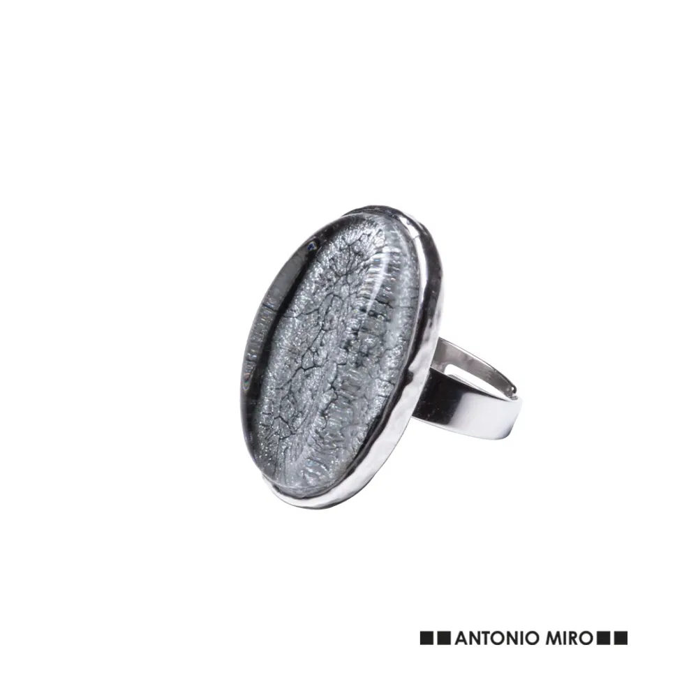 Anel Ajustável Hansok em Metal com Resina