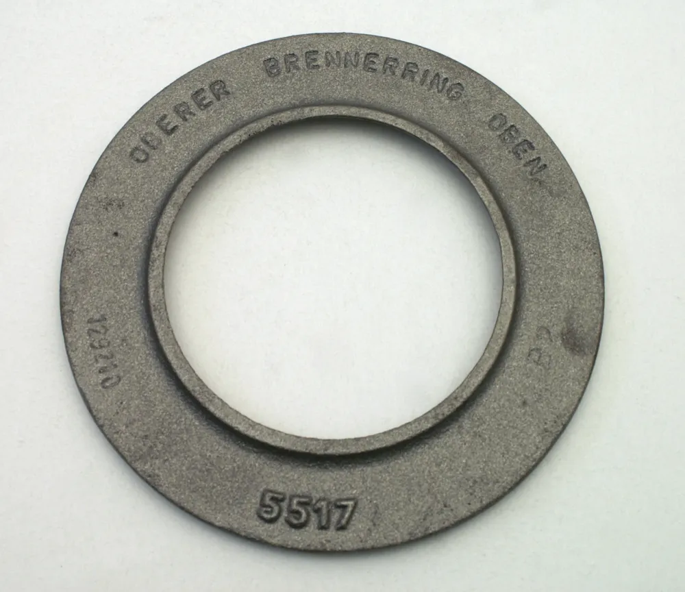 Anel de combustão 165 / 100 mm superior para fogão óleo 4 kW ço inoxidável