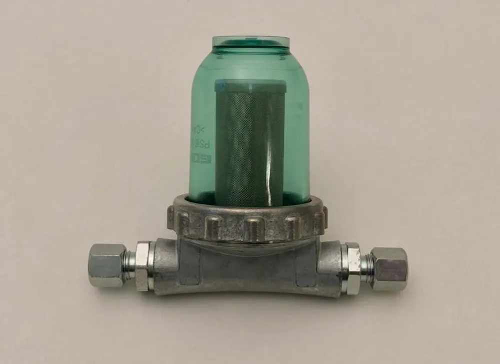 Aquecimento do filtro de óleo para linha de óleo de 8 mm incl. Efure conexões