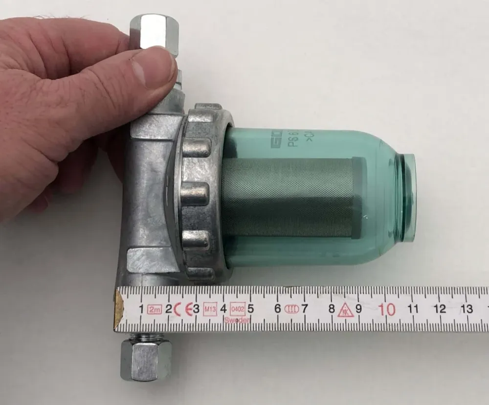 Aquecimento do filtro de óleo para linha de óleo de 8 mm incl. Efure conexões