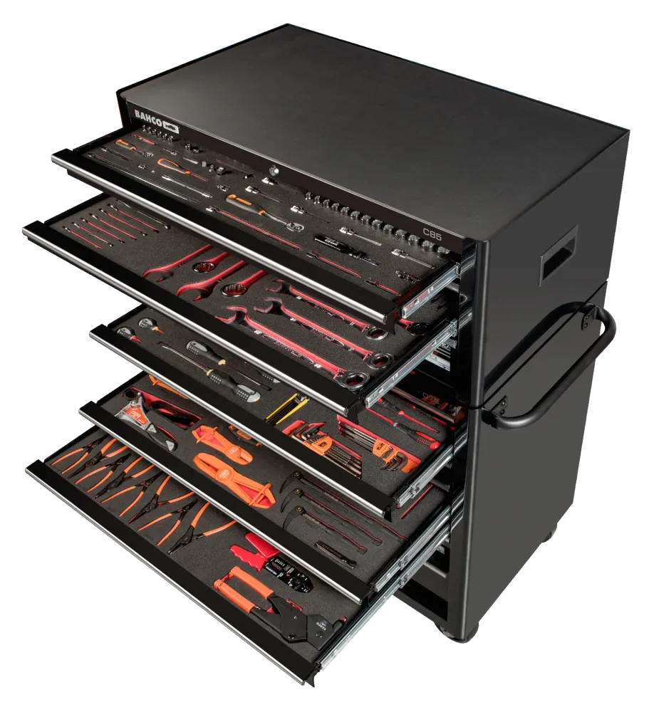 Assortimento utensili multiuso carrello per utensili, 758 pezzi MONSTER BAHCO