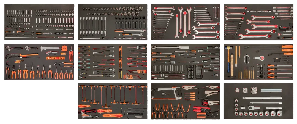 Assortimento utensili multiuso carrello per utensili, 758 pezzi MONSTER BAHCO