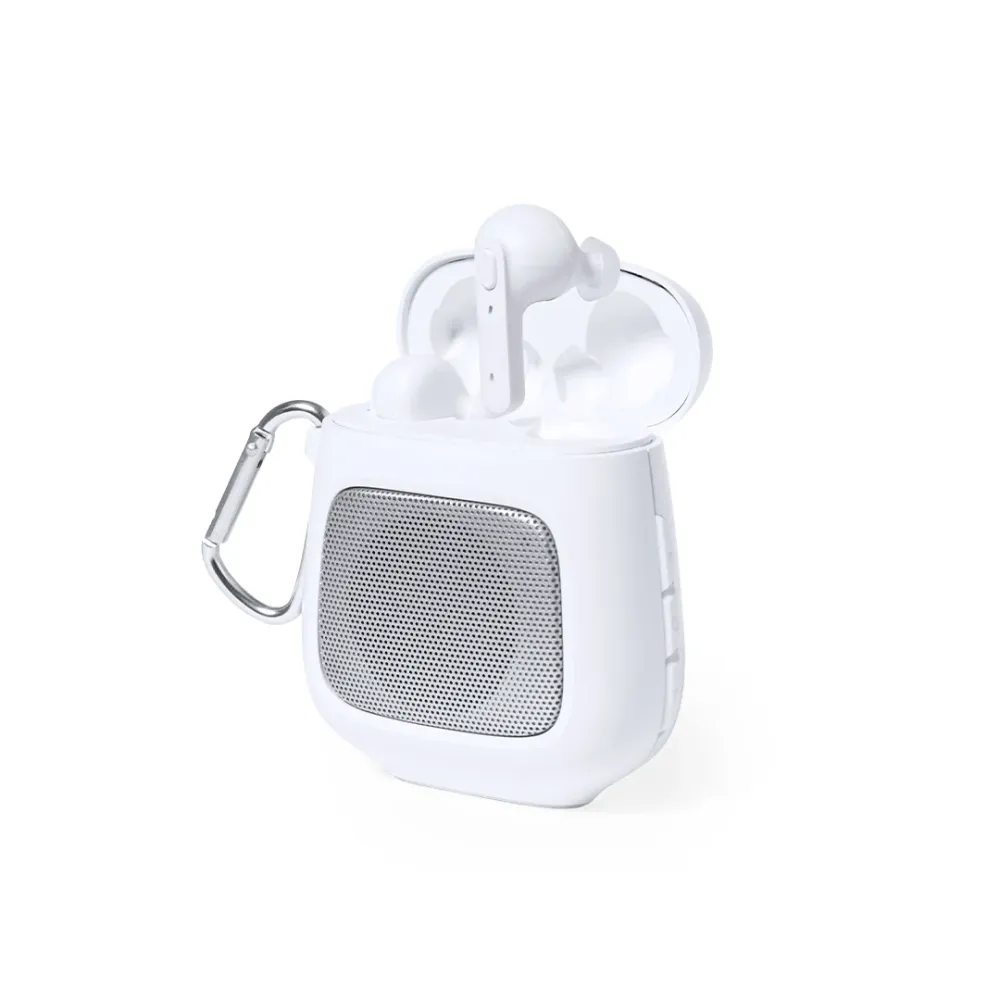 Auriculares e Altavoz Bluetooth 5.0 Boxy Branco