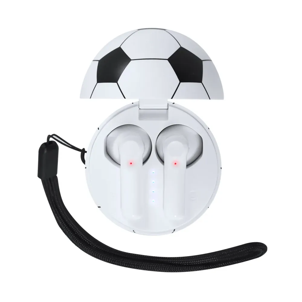 Auriculares Bluetooth 5.3 com Estojo de Futebol