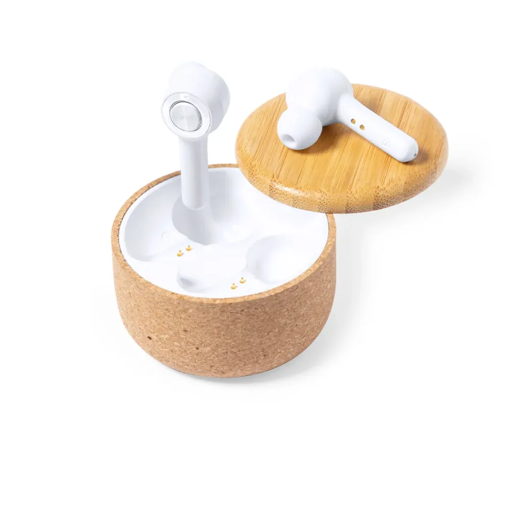 Auriculares Bluetooth 5.0 Grigal com Base em Cortiç