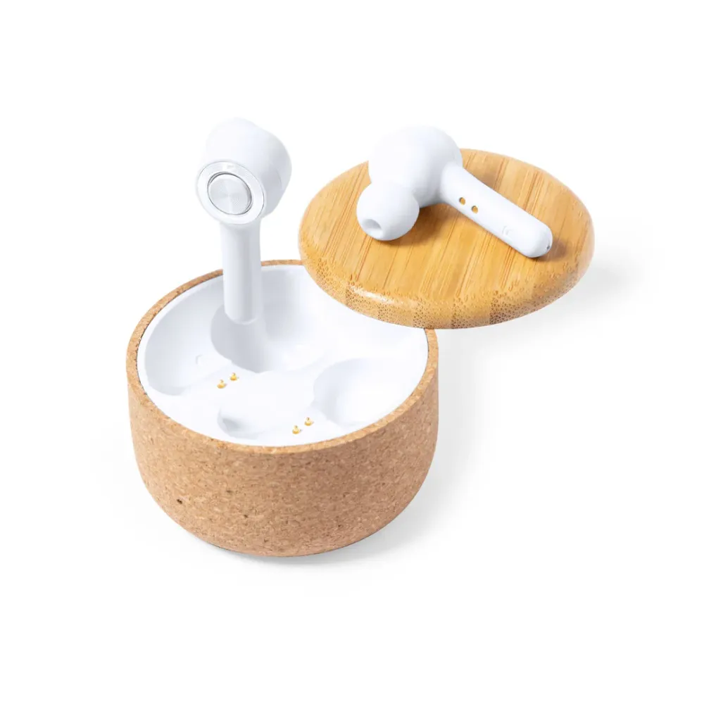 Auriculares Bluetooth 5.0 Grigal com Base em Cortiç