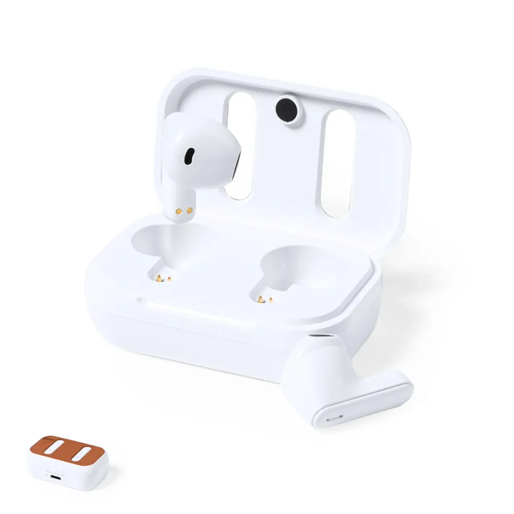 Auriculares Bluetooth Shizar RCS com Base de Couro Reciclado