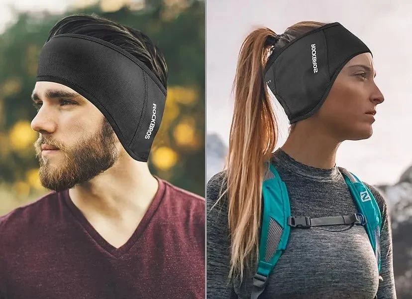 Bandeau de corrida com abertura para cabelo