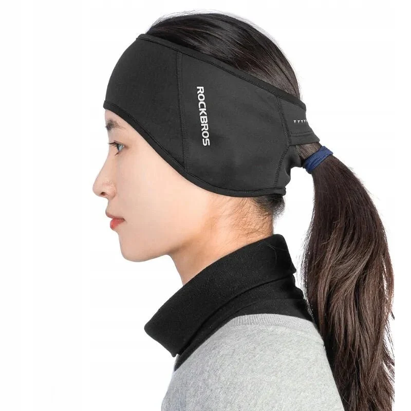Bandeau de corrida com abertura para cabelo