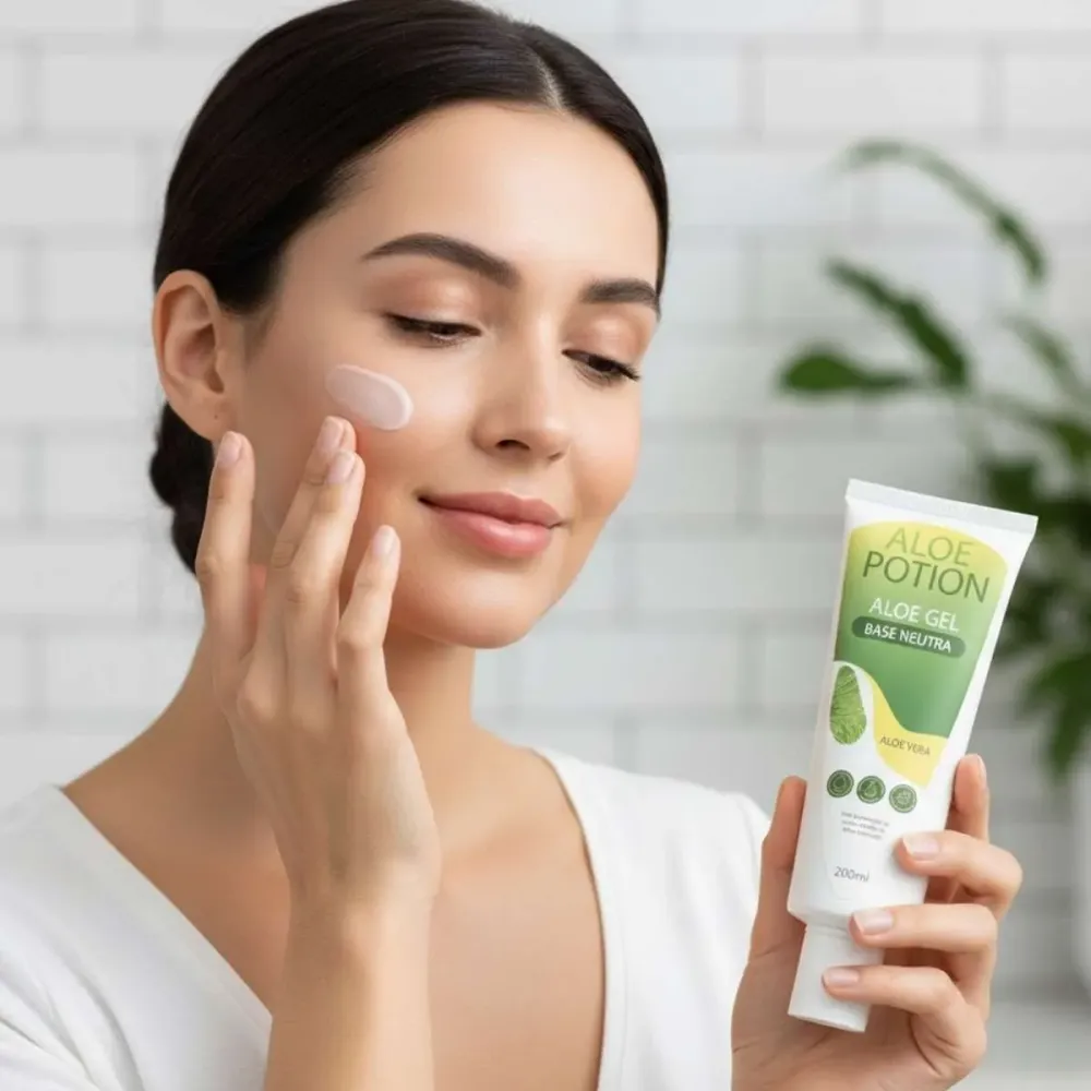 Base em Gel Neutra Sem Fragrância Com Aloe Vera 200ml - Aloe Gel Vymana
