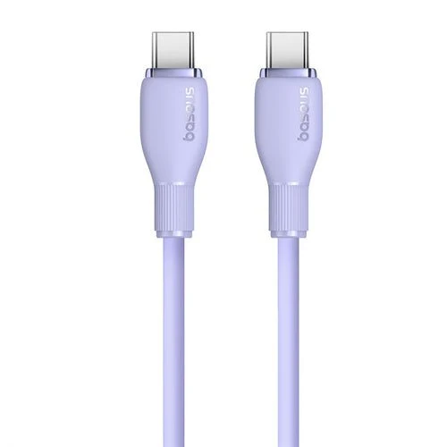 Baseus Pudding 100W USB-C - Cabo USB-C 2m - Violeta