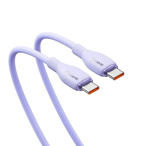 Baseus Pudding 100W USB-C - Cabo USB-C 2m - Violeta