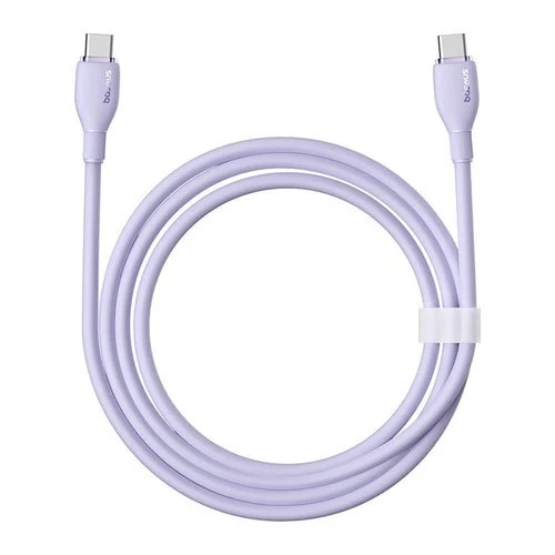 Baseus Pudding 100W USB-C - Cabo USB-C 2m - Violeta