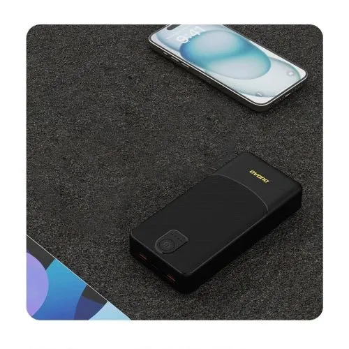 Bateria Dudao K10Pro 2,4 20 000 mAh 2 USB- - preta.