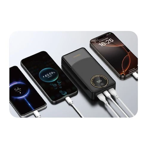 Bateria externa Dudao K12Pro 22,5W PD 20000mAh USB-/USB-C - Preta