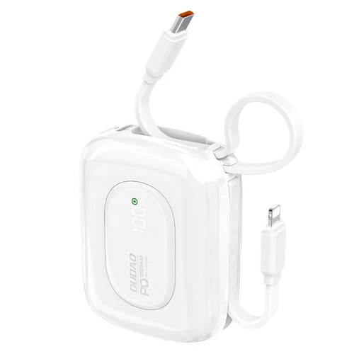 Bateria externa Dudao K32 22,5 W 10 000 mAh, cabo USB-C/Lightning