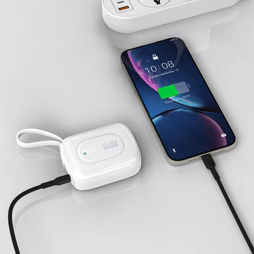 Bateria externa Dudao K32 22,5 W 10 000 mAh, cabo USB-C/Lightning