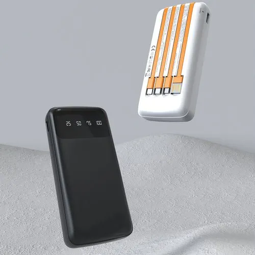 Bateria externa Dudao K6Pro 10000mAh 3-em-1, branca (K6Pro-branca)