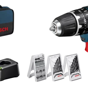 Berbequim GSB 12V-15 + bateria 2Ah + conjunto de 25 bits + carregador Bosch