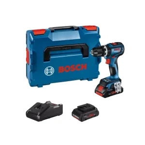 Berbequim de martelo 18V com 2bat 4Ah + Carregador + Mala Bosch GSB 18V-90 C