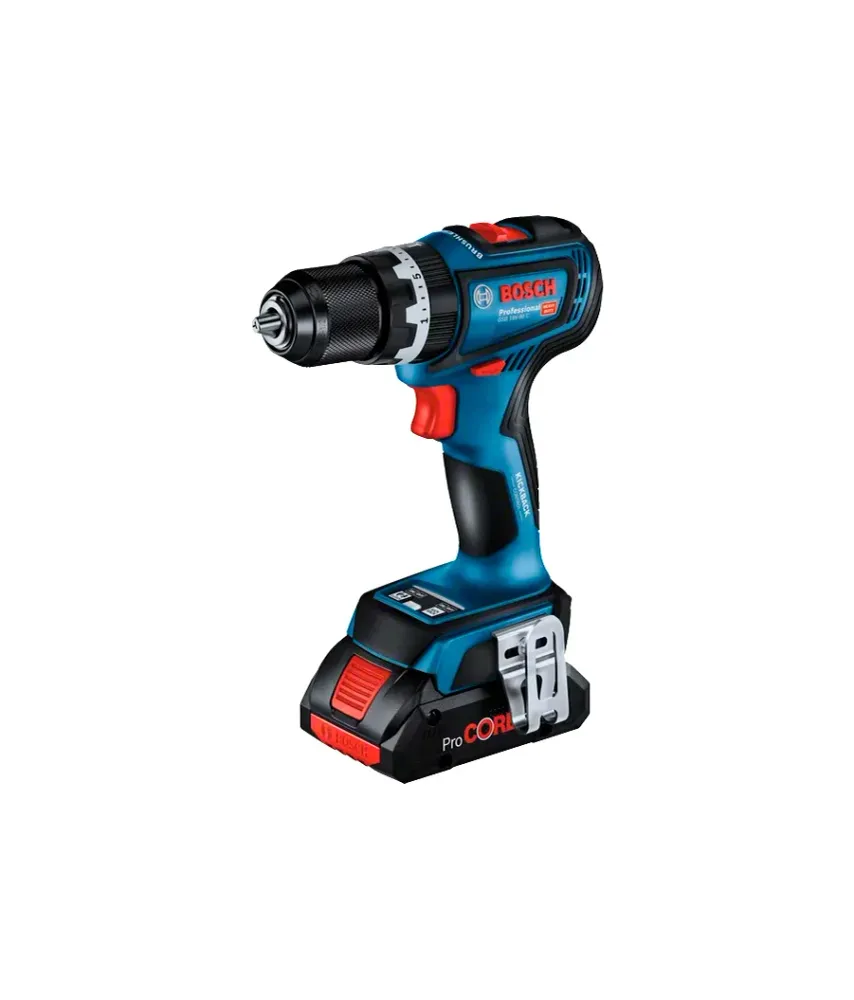 Berbequim de martelo 18V com 2bat 4Ah + Carregador + Mala Bosch GSB 18V-90 C