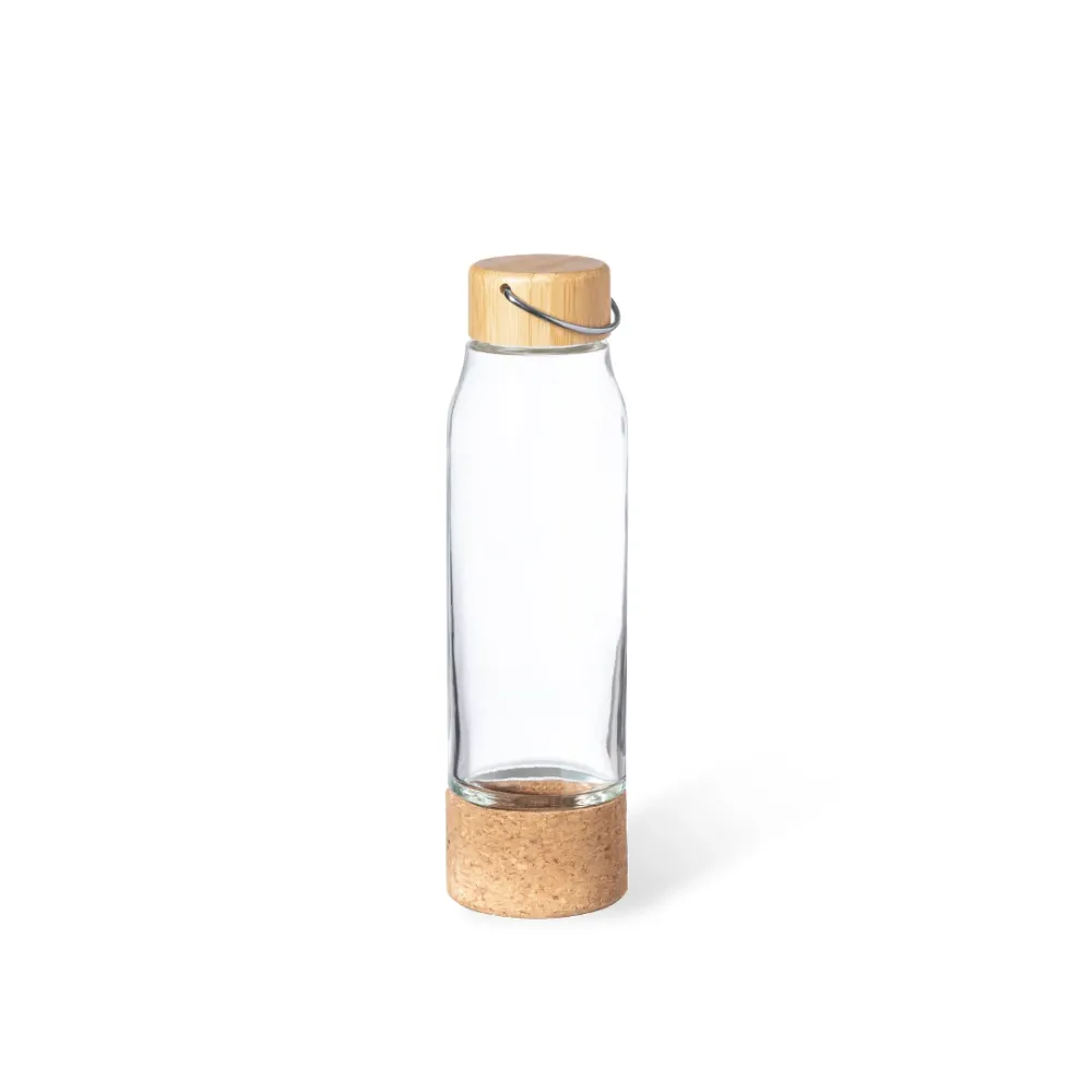 Bidão Nature em Vidro 470 ml com Tampa de Bambu