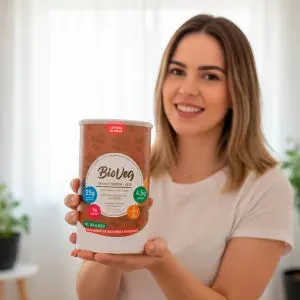 BioVeg Chocolate - Proteína Vegana de Amendoim: Nutrição Completa - 500g