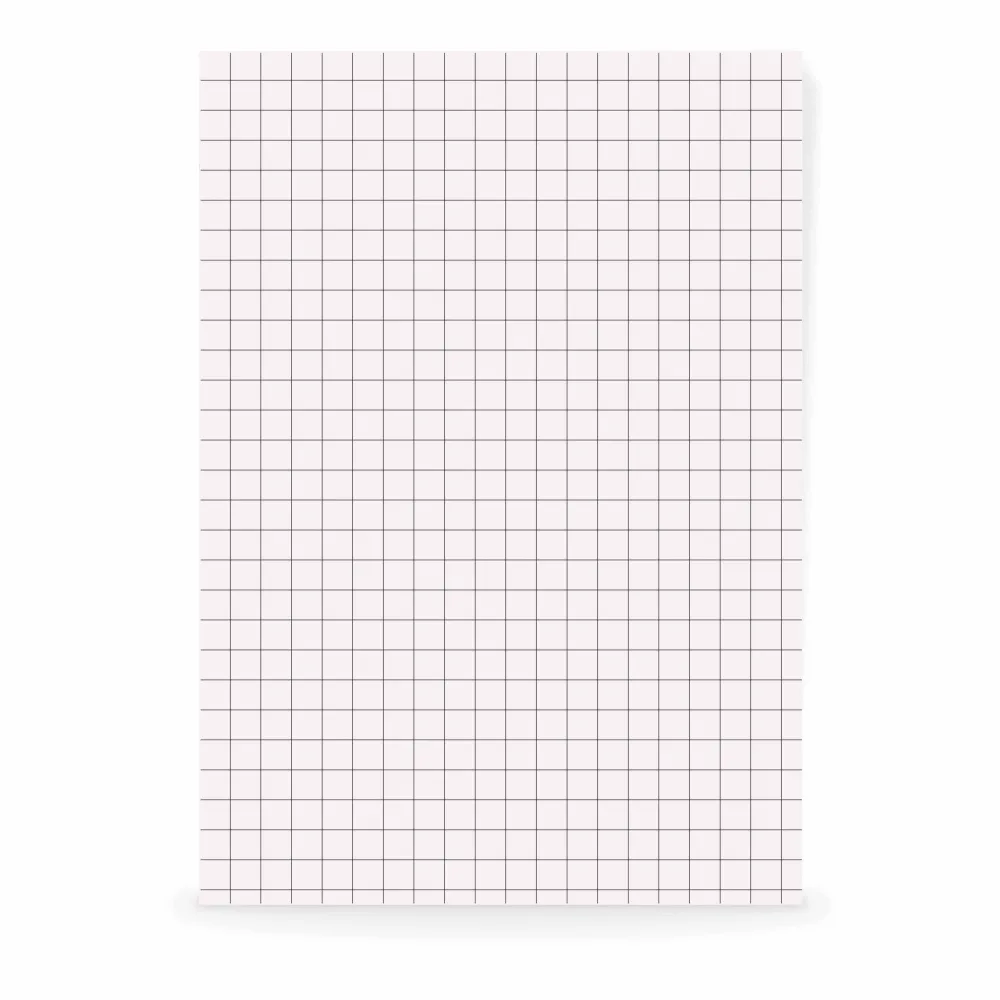 Bloco de Notas Quadriculado Minimalista Destacável 90Fls 75g A5