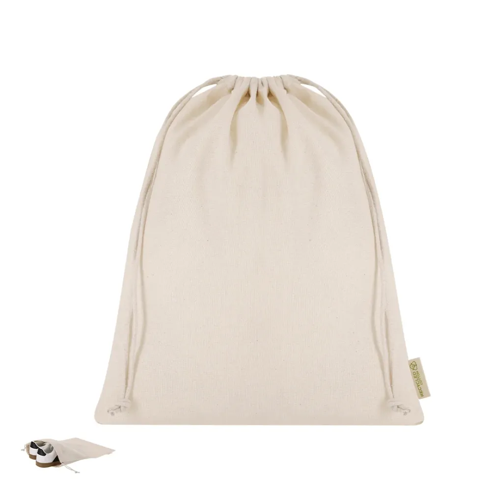 Bolsa em Algodão Reciclado com Cordões Ajustáveis