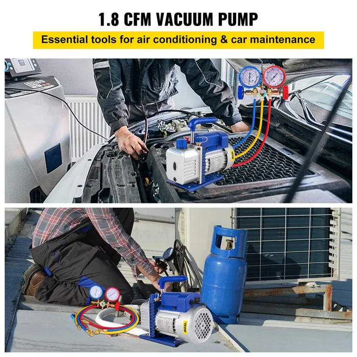 Bomba compressor de vácuo 1.8CFM 50L/M 220ml Ar condicionado