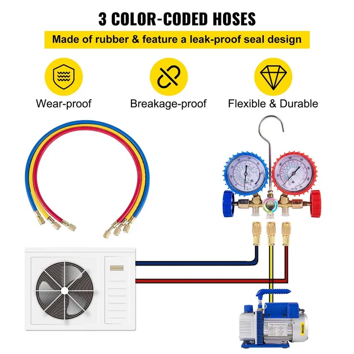 Bomba compressor de vácuo 1.8CFM 50L/M 220ml Ar condicionado