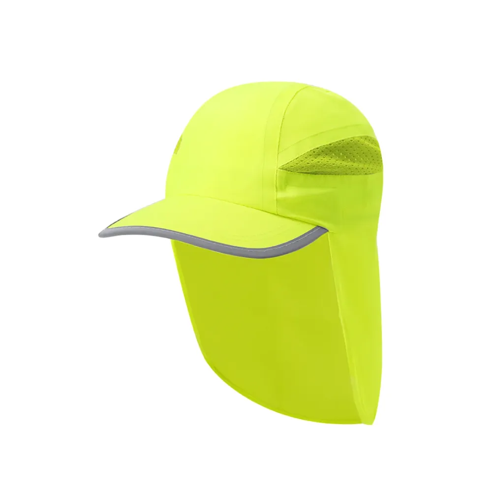 Boné Fluorescente com Proteção Solar e Ventilação