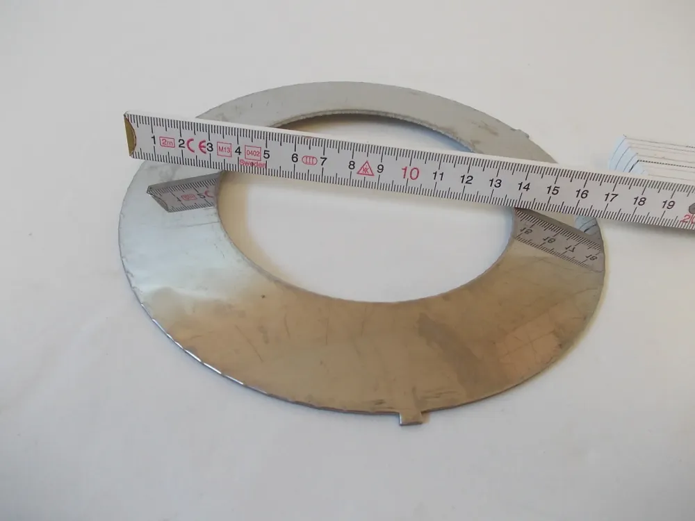 Brennerring 170/105 mm superior para aquecimento óleo Inserir 6 kW de ço cromado