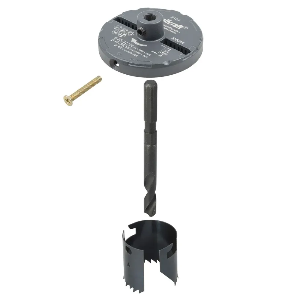 Broca de coroa/fresadora Wolfcraft