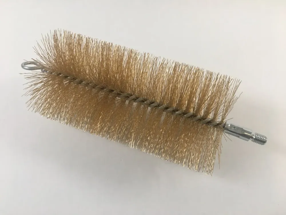 Cabeç de escova de 100 mm de tubo -escova de ço com fio externo M10