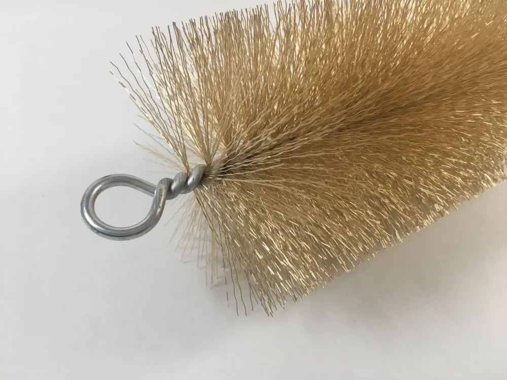 Cabeç de escova de 100 mm de tubo -escova de ço com fio externo M10