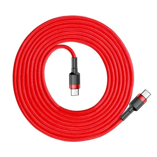Cabo Baseus CATKLF-H09 USB-C - USB-C PD QC 60 W 2 m - vermelho