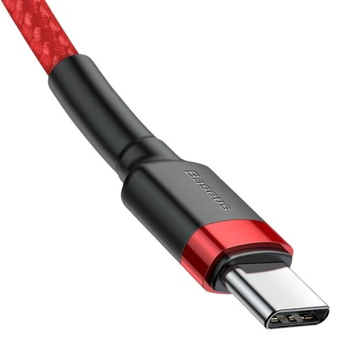 Cabo Baseus CATKLF-H09 USB-C - USB-C PD QC 60 W 2 m - vermelho