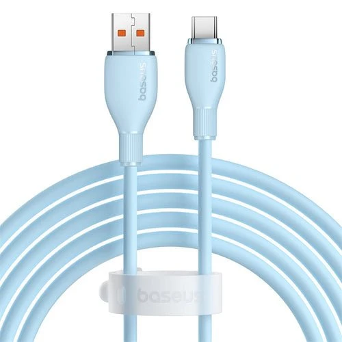 Cabo Baseus Pudding 100 W USB-/USB-C 2 m - Azul