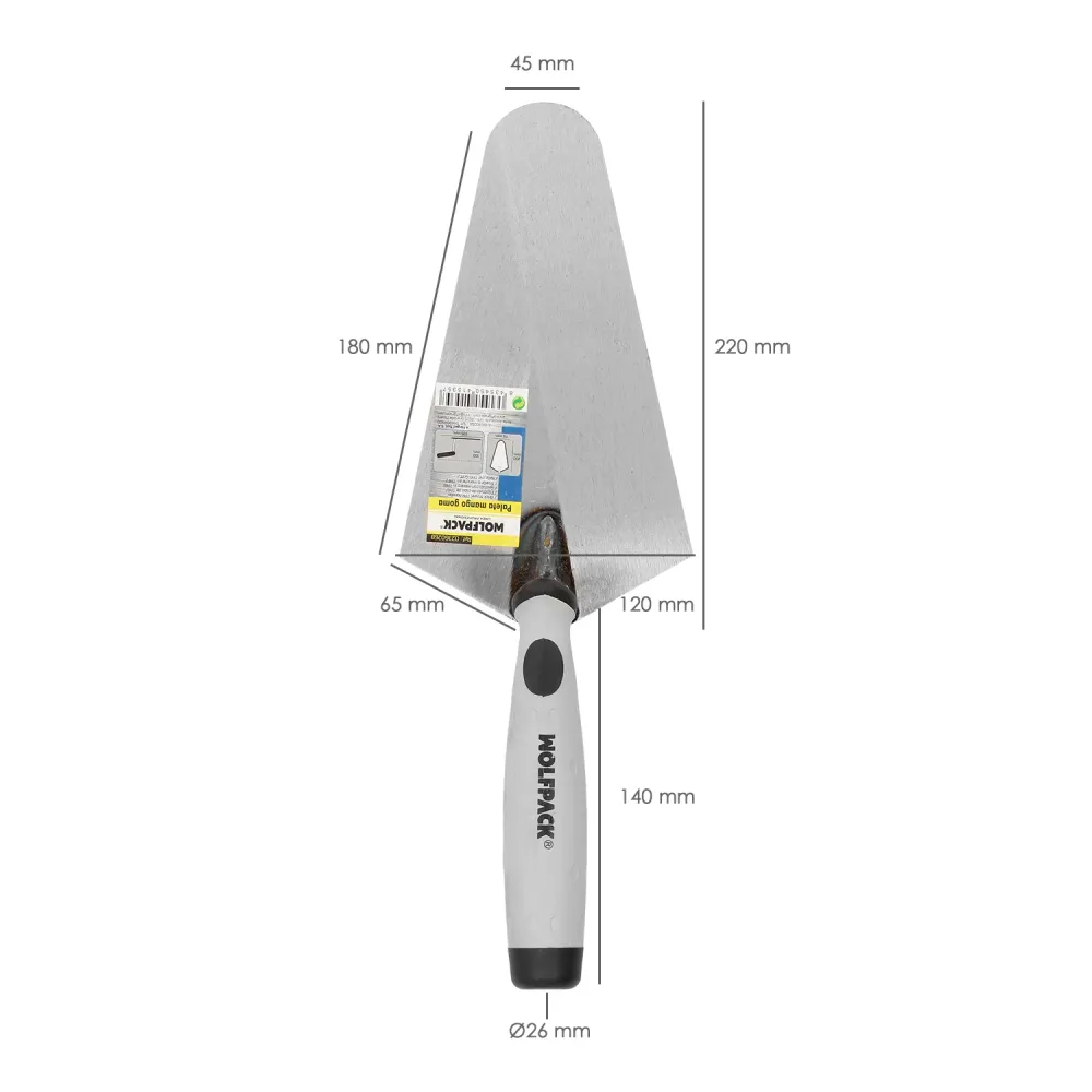 Cabo de borracha para remo Wolfpack Plus 348 220 mm.
