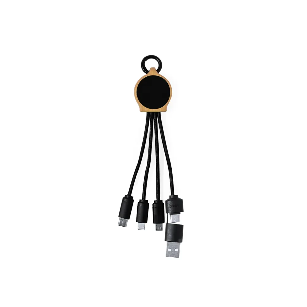 Cabo Carregador 'Lawrence' em Bambu com Luz LED