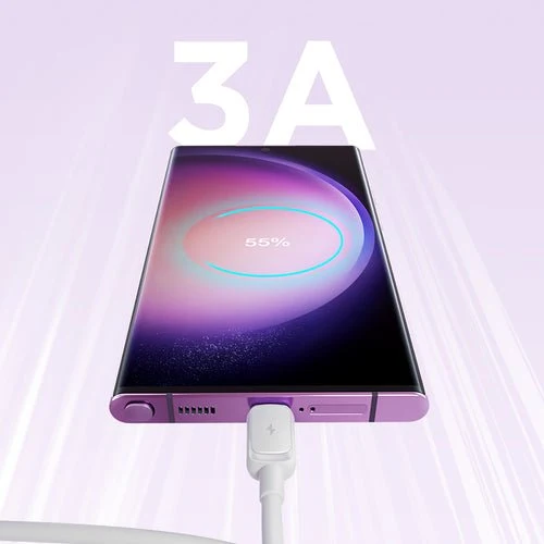 Cabo Joyroom série A14 USB-/USB-C 3A 1,2 m - Branco