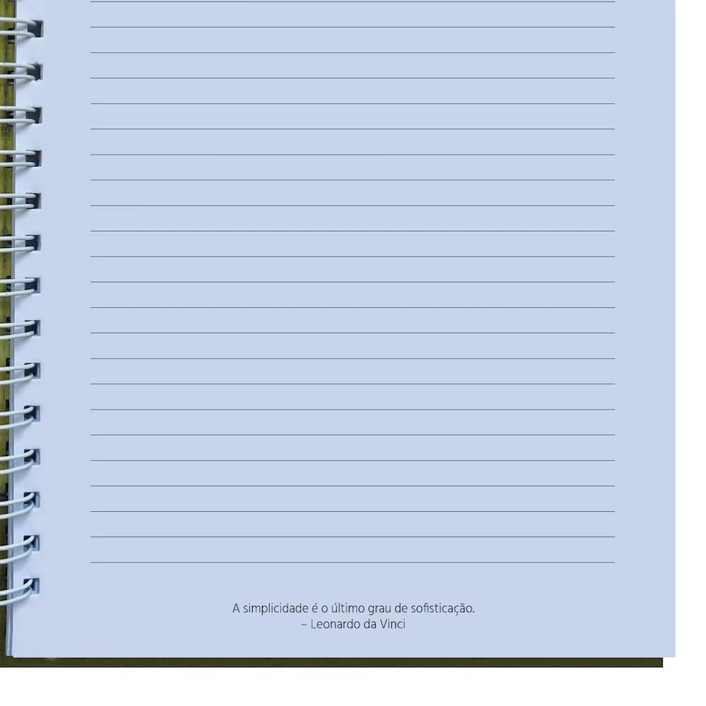 Caderno Universitário 1 Matéria 100 Fls 90g Capa Dura A4 Lírios