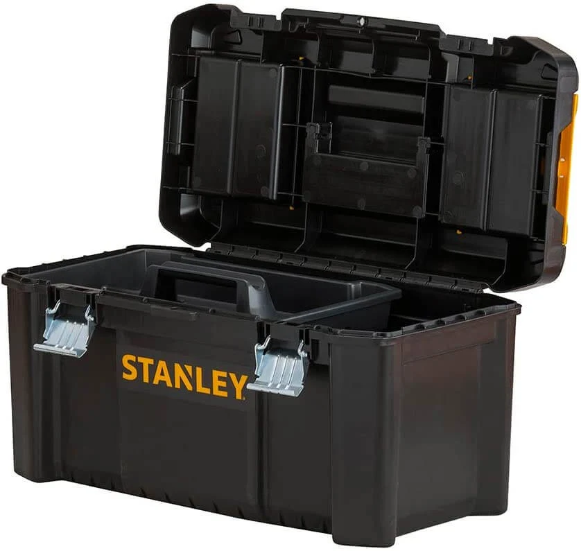 Caixa de ferramentas de plástico Stanley 19"/48cm com fecho metálico STST1-75521