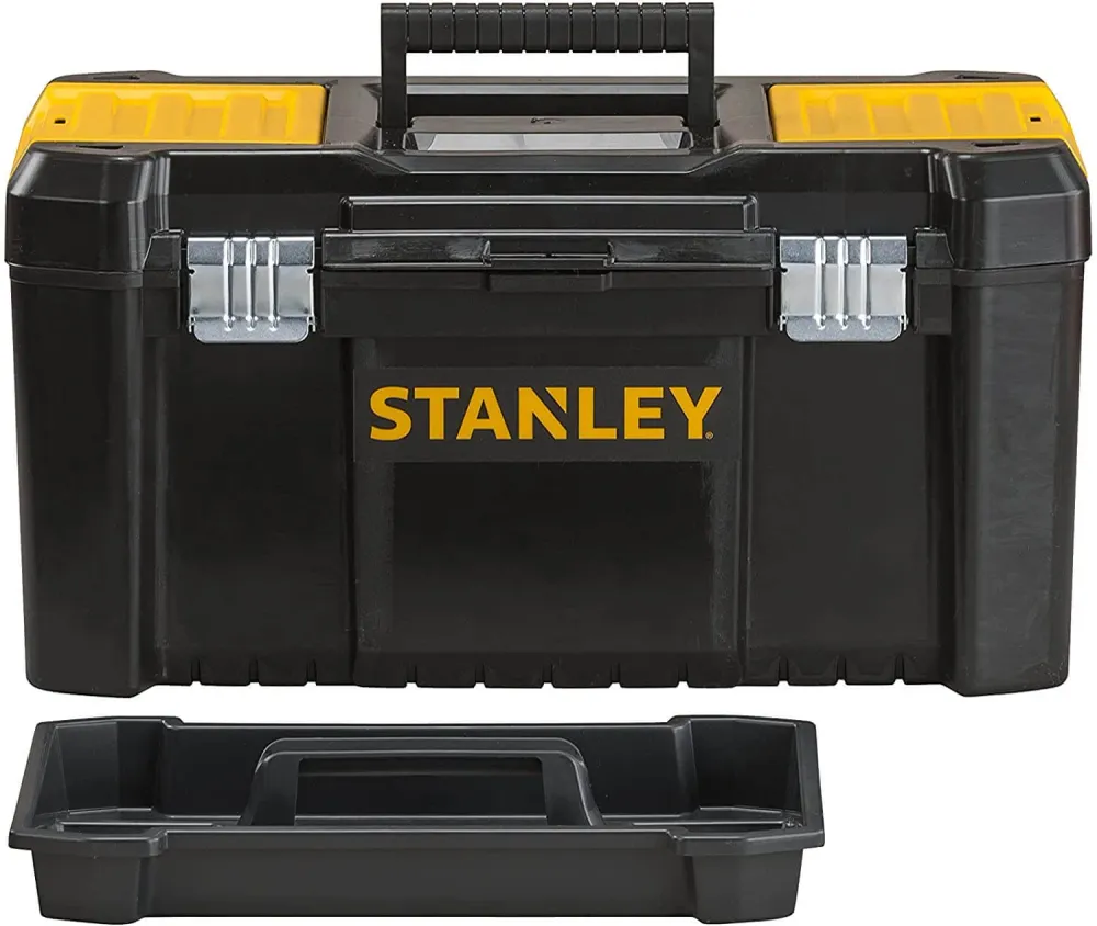 Caixa de ferramentas de plástico Stanley 19"/48cm com fecho metálico STST1-75521