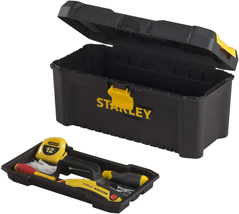 Caixa de ferramentas Stanley Plastic 16"/40cm com fecho de plástico STST1-75517