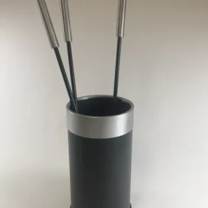 Calhas de Kamin em 3 partes com antracite/ço inoxidável de contêineres