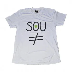 Camiseta Sou Diferente Branca - Hoje Melhor que Ontem Amanhã Melhor que Hoje