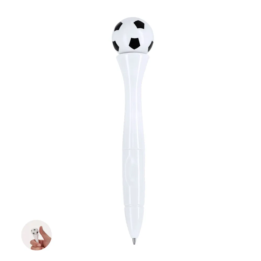 Caneta Antiestresse Giratória com Design de Bola de Futebol